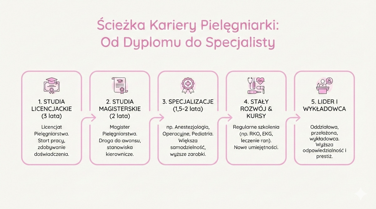sciezka kariery pielegniarki